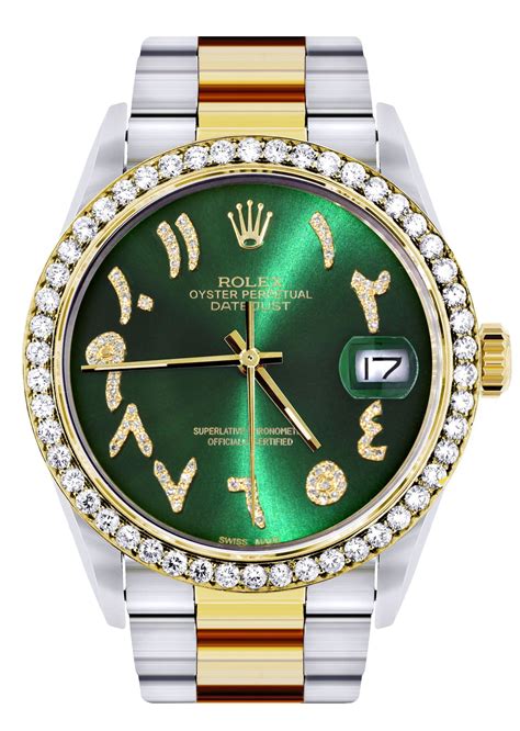 rolex datejust 36mm arabic dial|rolex 36mm datejust diamond bezel.